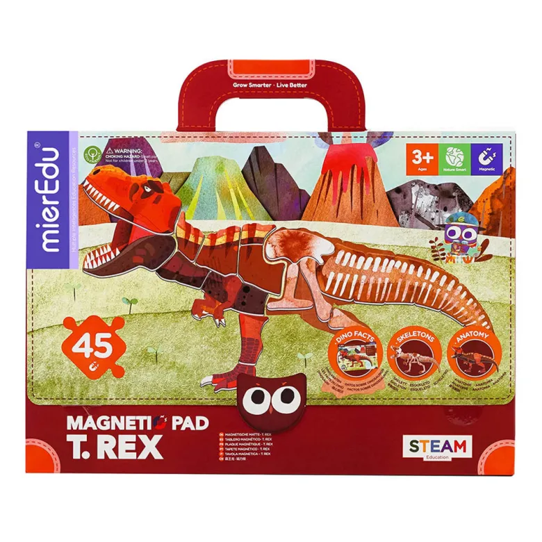 mierEdu, Magnetic Playboard/Puzzle - T Rex