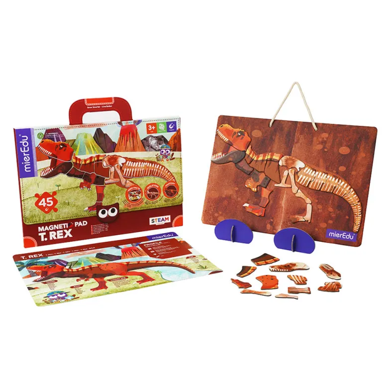 mierEdu, Magnetic Playboard/Puzzle - T Rex