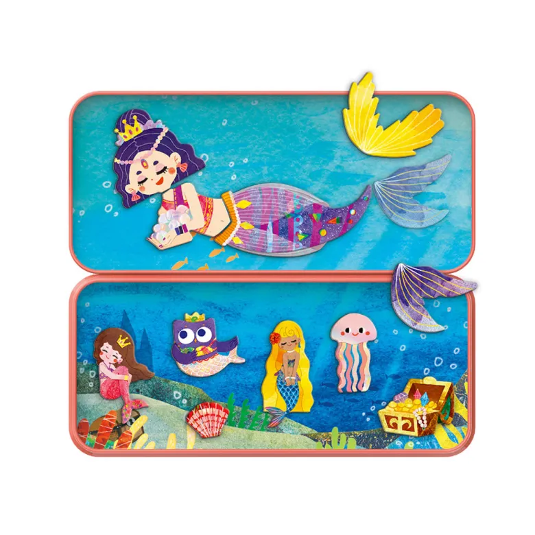 mierEdu Magnetic Travel Set: Dress-Up Figures - Mermaid