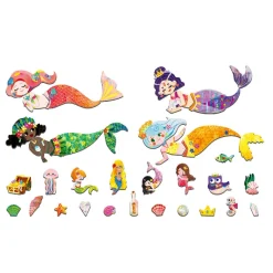 mierEdu Magnetic Travel Set: Dress-Up Figures - Mermaid