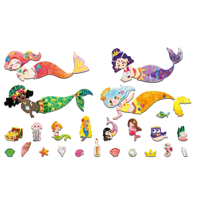 mierEdu Magnetic Travel Set: Dress-Up Figures - Mermaid