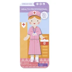 mierEdu, Magnetic Travel Set, Dress-Up Figures - Healthcare Worker