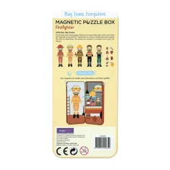 mierEdu Magnetic Travel Set: Dress-Up Figures - Firefighter