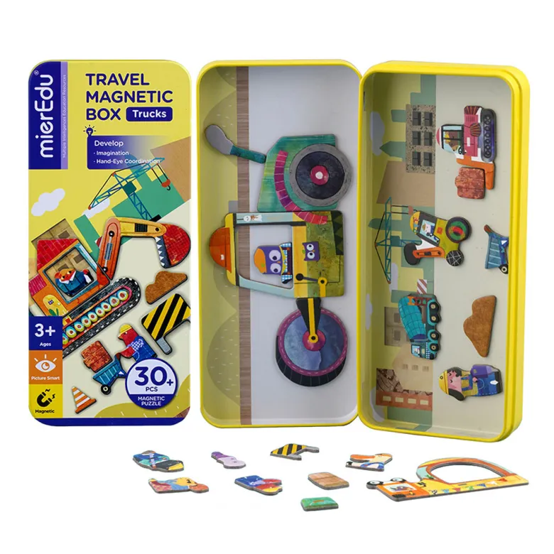 mierEdu, Magnetic Travel Set, Construction Site