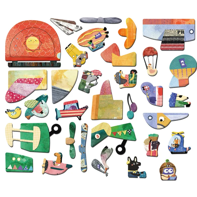 mierEdu Magnetic Travel Set, Airplanes