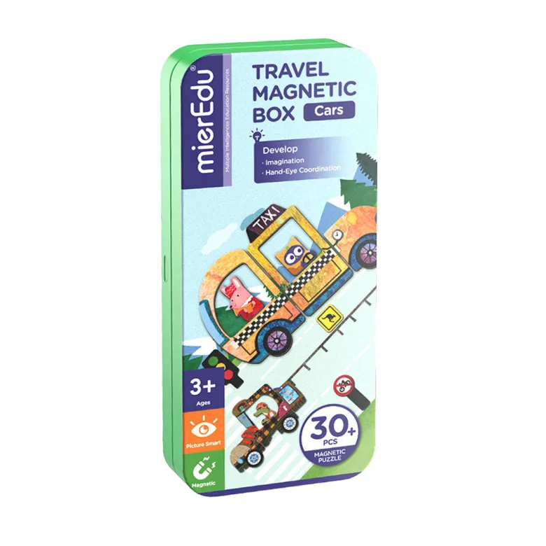 mierEdu Magnetic Travel Set, Cars