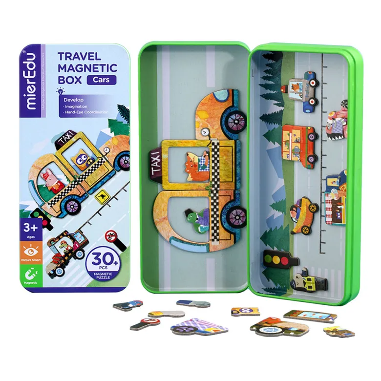 mierEdu Magnetic Travel Set, Cars