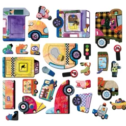 mierEdu Magnetic Travel Set, Cars