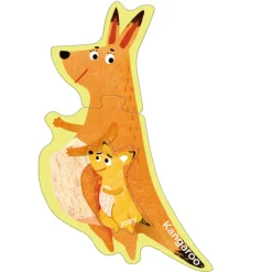mierEdu, Puzzle 8x3 pcs - Step 1 - Animal Babies and Parents