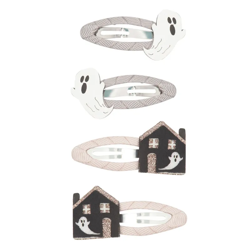 Mimi & Lula - 4 Hair Clips - Haunted House Halloween