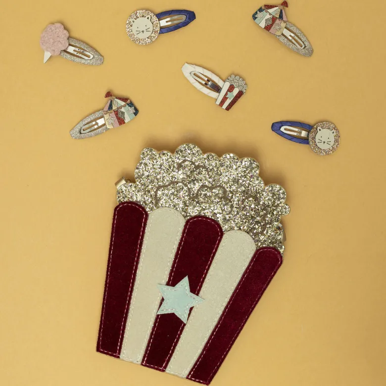 Mimi & Lula - 8 Hair Clips - Mini Circus