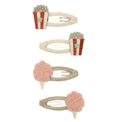 Mimi & Lula - 4 Hair Clips - Popcorn Circus