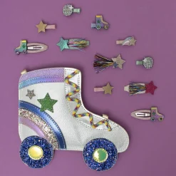Mimi & Lula - 4 Hair Clips - Disco Over the Rainbow Dancing Queen