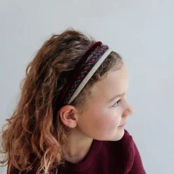 Mimi & Lula – 3 Headbands – Red Tartan Pony Pals