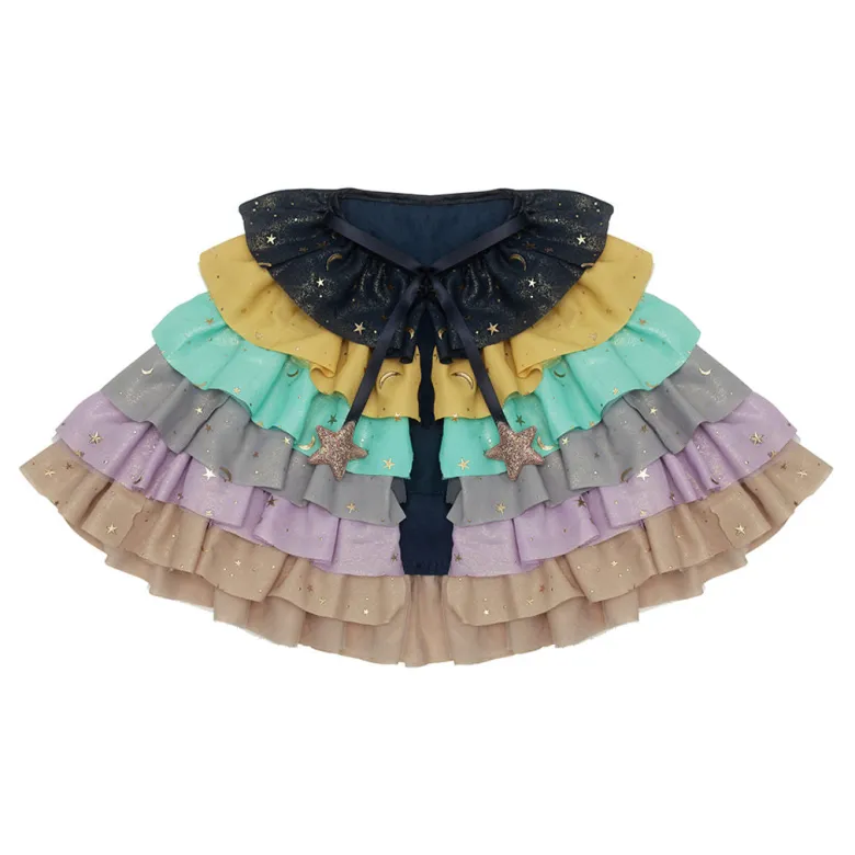 Mimi & Lula - Cape - Rainbow Ruffle