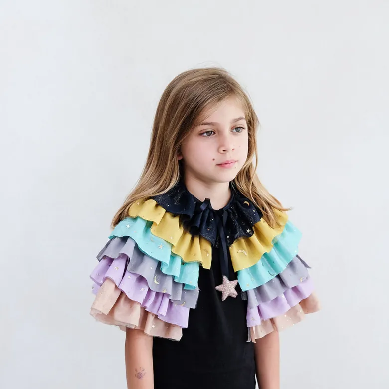 Mimi & Lula - Cape - Rainbow Ruffle