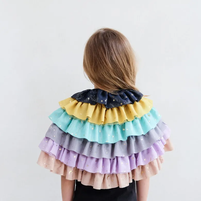 Mimi & Lula - Cape - Rainbow Ruffle