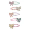 Mimi & Lula 5 Hair Clips, Mini Sparkle Bow My Little Unicorn