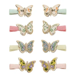Mimi & Lula 8 Hair Clips, Mini Floral Butterfly Spring on the Farm