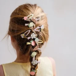 Mimi & Lula 8 Hair Clips, Mini Citrus Peaches and Cream