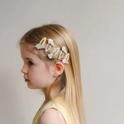 Mimi & Lula 5 Hair Clips, Mini Ice Cream Peaches and Cream