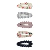 Mimi & Lula 5 Hair Clips, Mini Scalloped Edge Mon Cheri