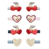 Mimi & Lula 8 Hair Clips, Mini Red Cherries Mon Cheri