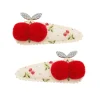 Mimi & Lula 2 Hair Clips, Pom Pom Cherries Mon Cheri