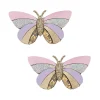 Mimi & Lula 2 Hair Clips, Striped Butterfly Bouquet