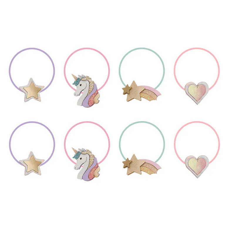 Mimi & Lula 8 Hair Elastics, Mini Dreamy My Little Unicorn