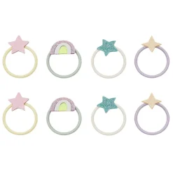 Mimi & Lula 8 Hair Elastics, Mini Rainbow and Star My Little Unicorn