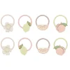 Mimi & Lula 8 Hair Elastics, Mini Citrus Peaches and Cream