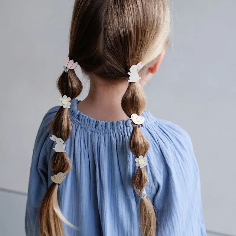 Mimi & Lula 8 Hair Elastics, Mini Easter