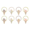 Mimi & Lula 8 Hair Ties, Mini Ice Cream Peaches and Cream