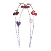 Mimi & Lula Double Hairband, Red Cherries Mon Cheri