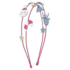 Mimi & Lula Double Headband, Santa Christmas