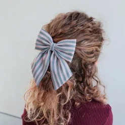 Mimi & Lula Hair Accessories, 2 Hair Bows - Stripe Agnes Pony Pals
