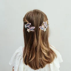 Mimi & Lula Hair Accessories, 4 Hair Clips - Star Trail Celeste