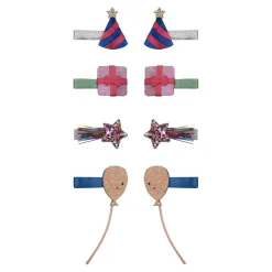 Mimi & Lula Hair Accessories, 8 Hair Clips - Mini Birthday Party Dancing Queen