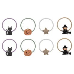 Mimi & Lula Hair Accessories, 8 Hair Ties - Mini Halloween