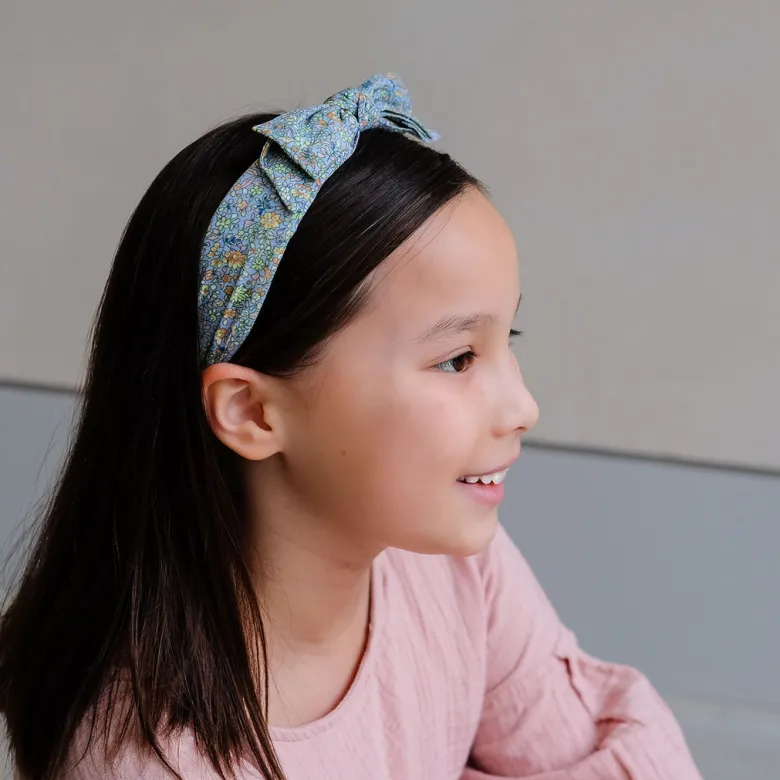 Mimi & Lula Headband, Floral Teal Edie Spring on the Farm