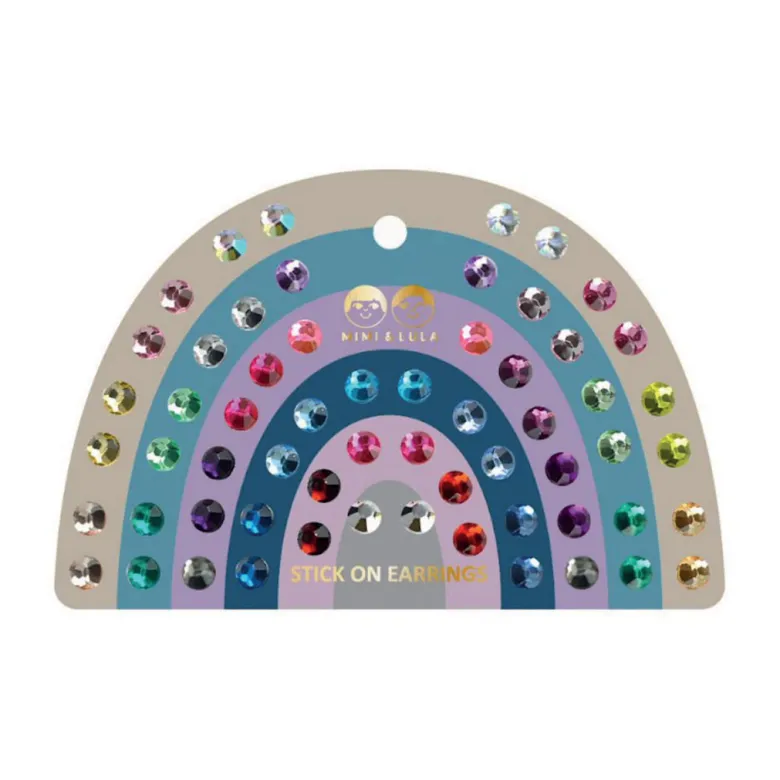 Mimi & Lula Self-Adhesive Ear Stickers 30 Pairs - Colour Gem Earrings