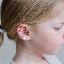 Mimi & Lula Self-Adhesive Ear Stickers 30 Pairs - Pink Gem Earrings