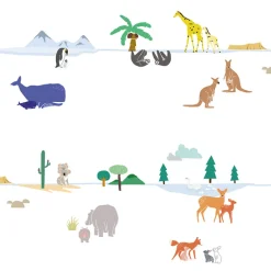 Mimi Lou Wall Sticker Border, Around the World