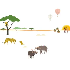 Mimi Lou Wall Sticker Border, Liv - Safari