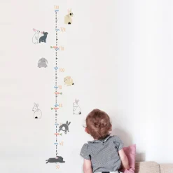 Mimi Lou Wall Sticker, Growth Chart - Bunnies