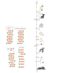 Mimi Lou Wall Sticker, Growth Chart - Bunnies