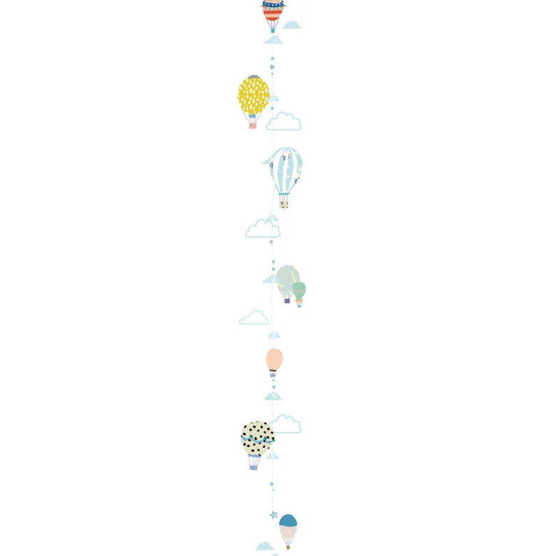 Mimi Lou Wall Sticker, Height Chart - Hot Air Balloons