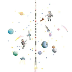 Mimi Lou Wall Sticker, Height Chart - Space