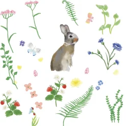 Mimi Lou Wall Sticker, Rabbit in the Grass